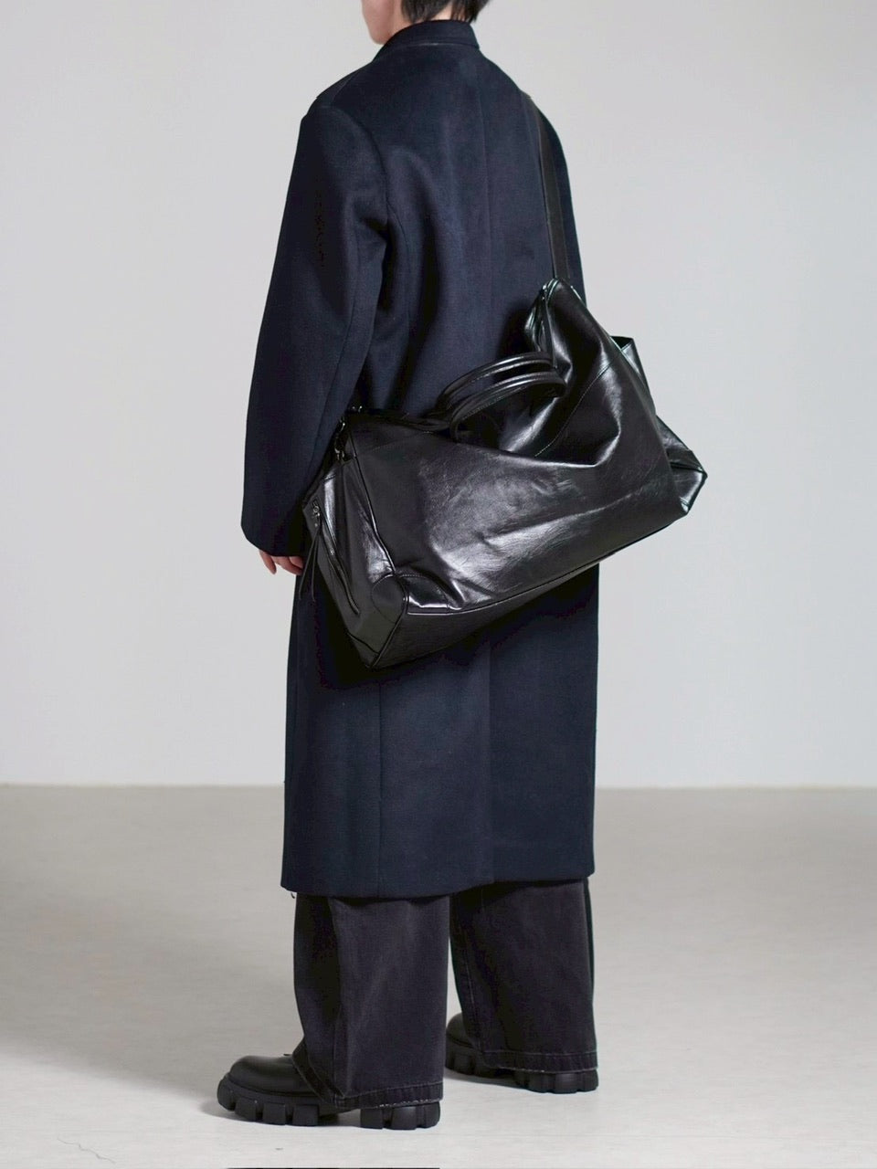 受注制【Chikashitsu +】travel big boston bag / 【チカシツプラス】トラベルビッグボストンバッグ (2color)