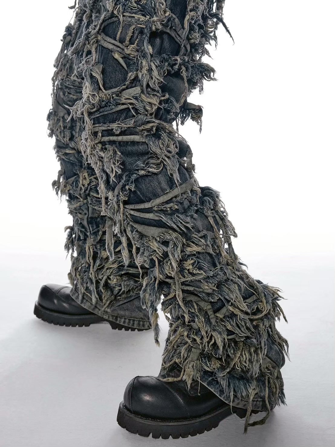 【d5ove】Erosion Fringed Jeans / 【ダヴ】フリンジデニムパンツ