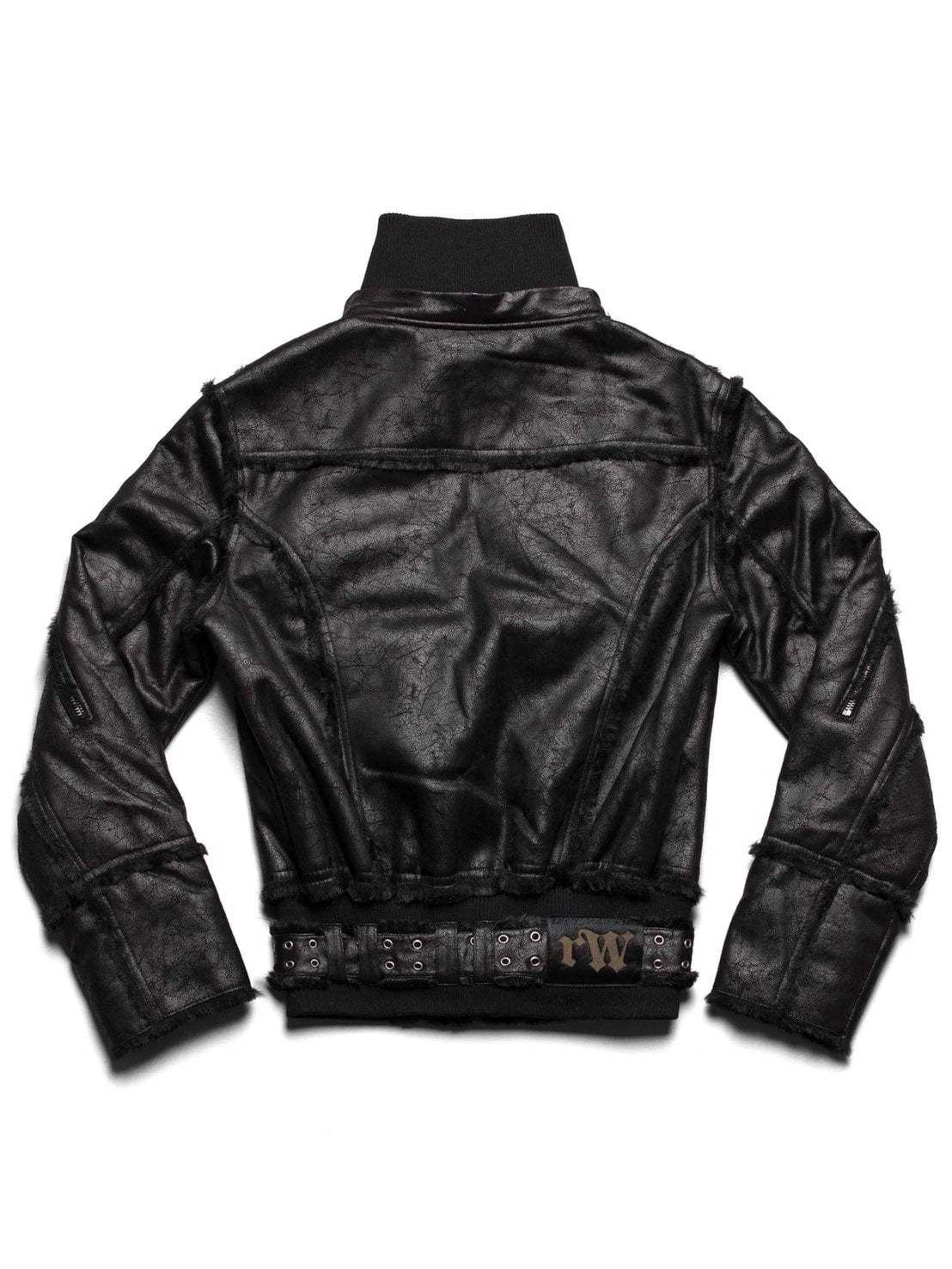 【RACER WORLDWIDE】Sheep Skin Jacket / 【レーサーワールドワイド】ベルテッドジップファージャケット