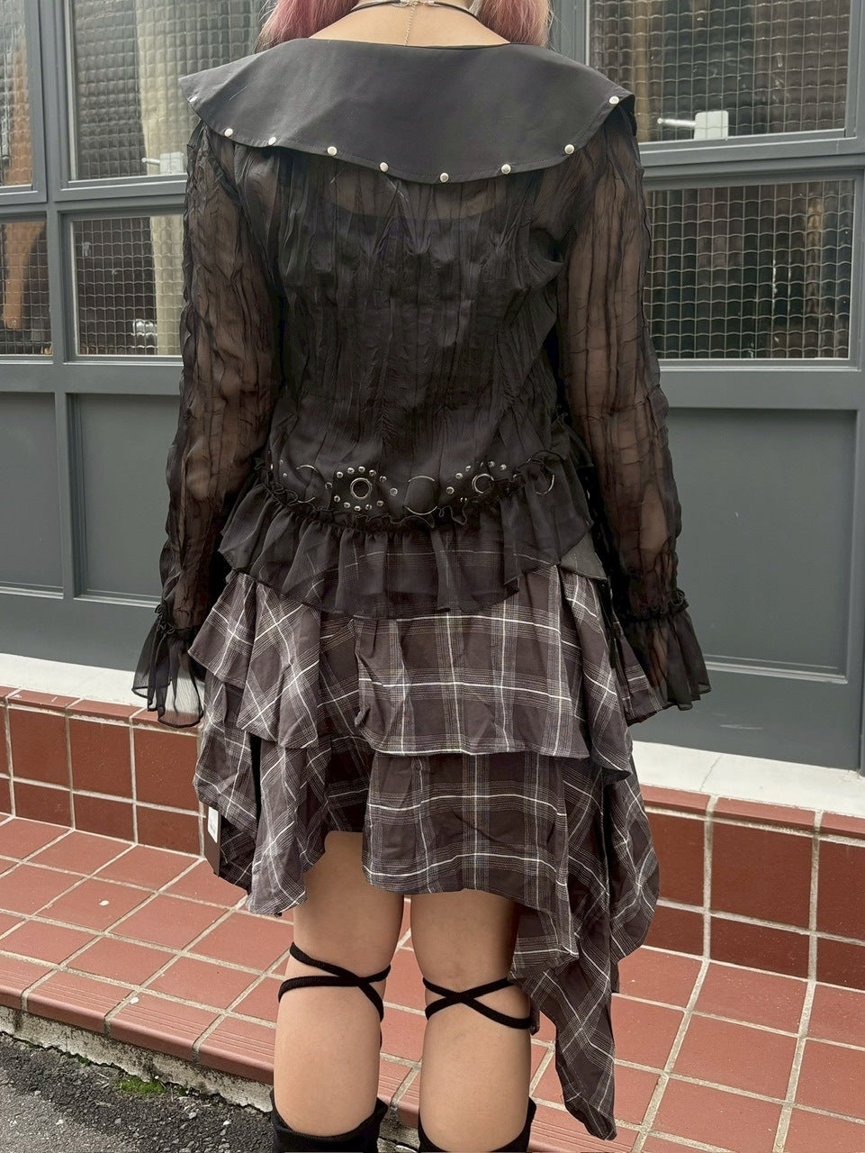 【Never mind the XU】layered one-piece / 【ネバーマインドザエックスユー】レイヤードワンピース