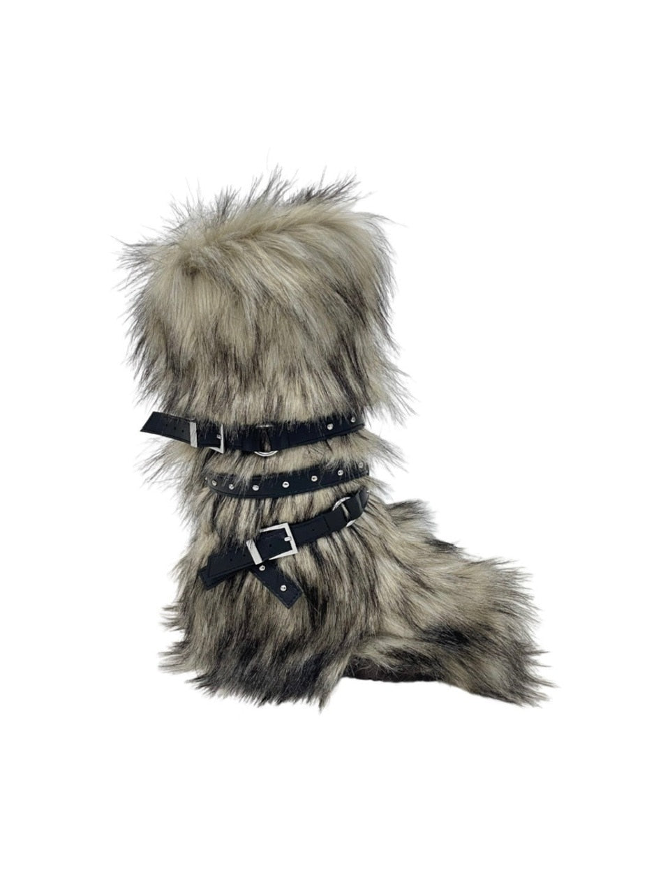 国際配送【Never mind the XU】belt fur boots /【エックスユードッグ】ベルトファーブーツ(2color)