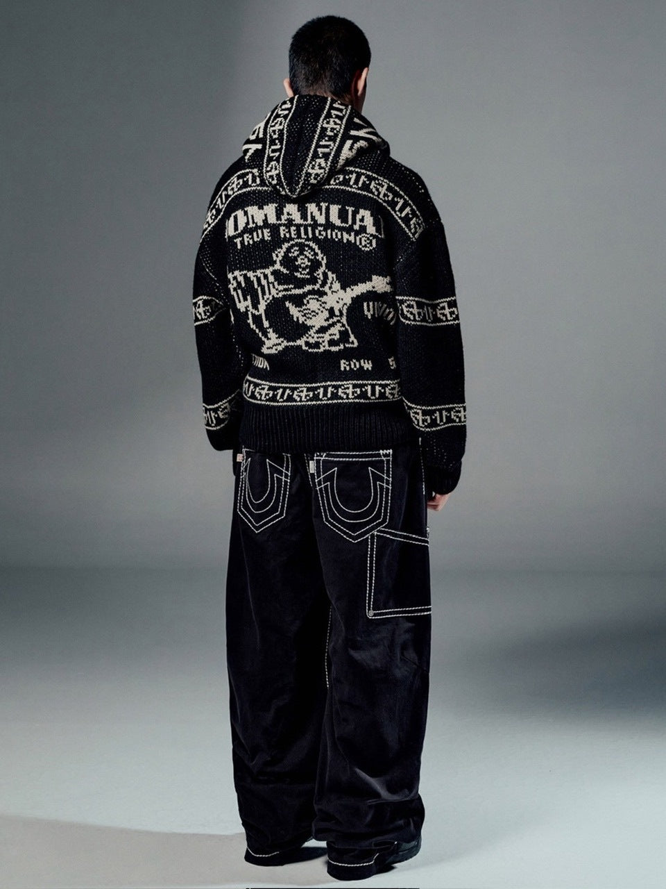 【NOMANUAL】NO RELIGION DOUBLE KNEE PANTS