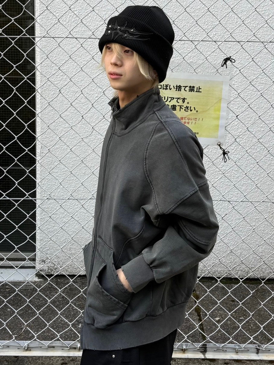 【Never mind the XU】vintage zip up jacket / 【ネバーマインドザエックスユー】ヴィンテージジップアップジャケット (2color)
