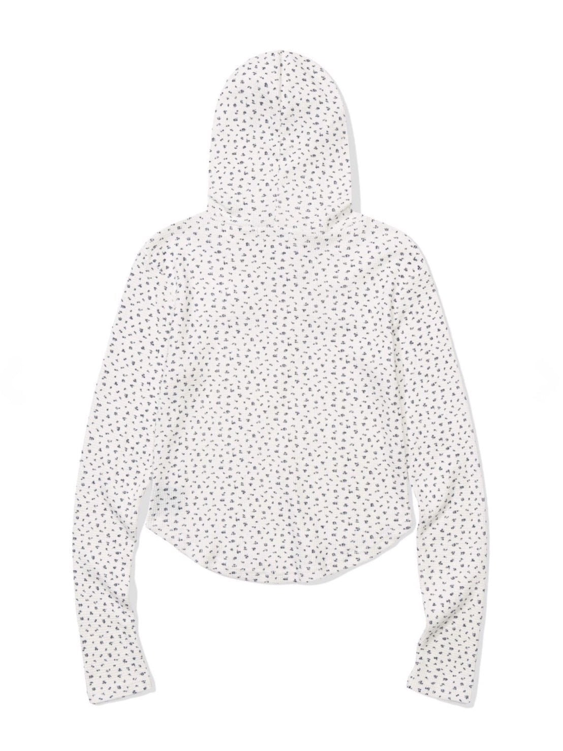 12/21 20:00 再販【Uglyshadow】FLOWER WAFFLE HOODIE