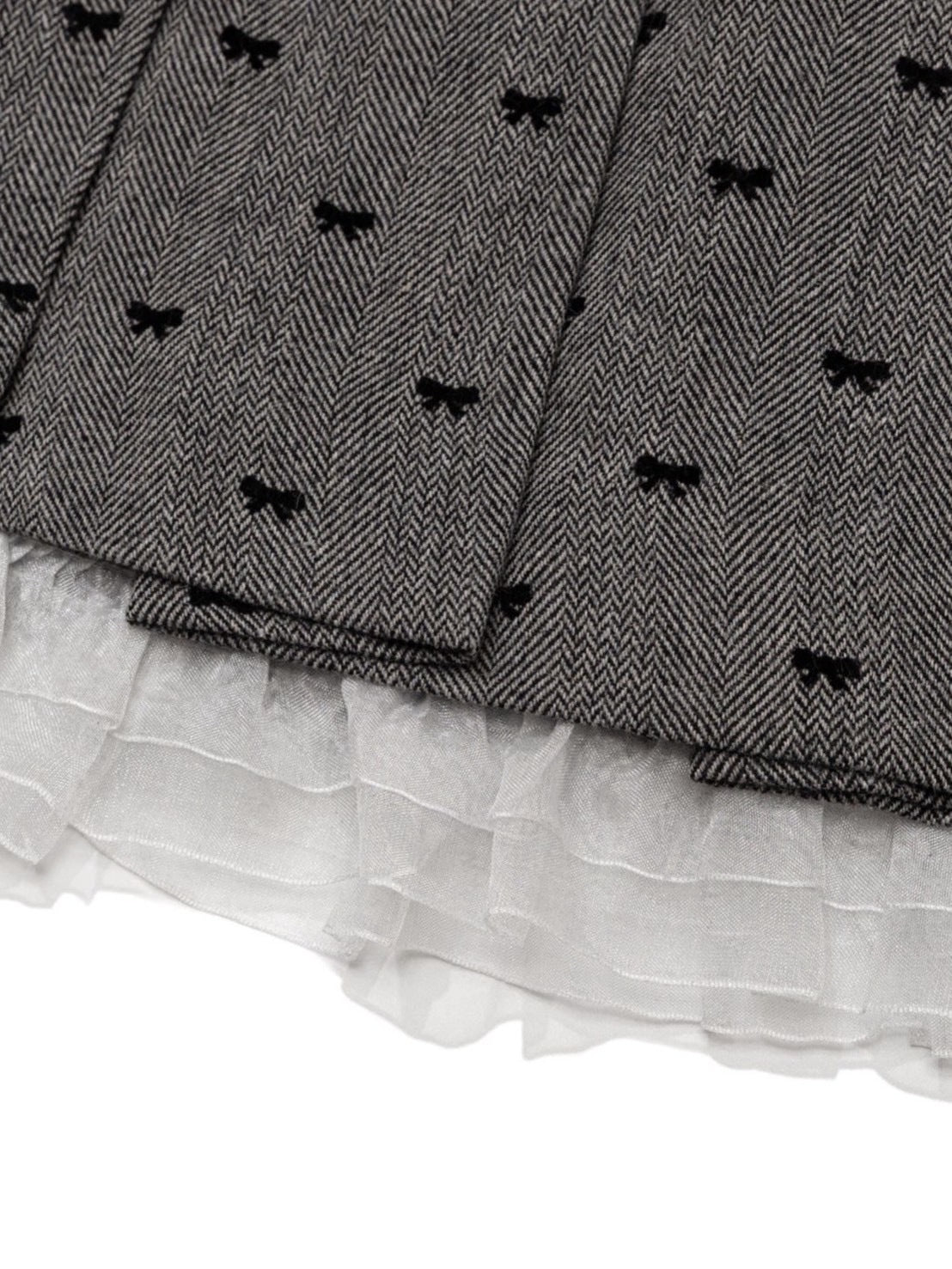 12/21 20:00 再販【Uglyshadow】RIBBON MIDI SKIRT