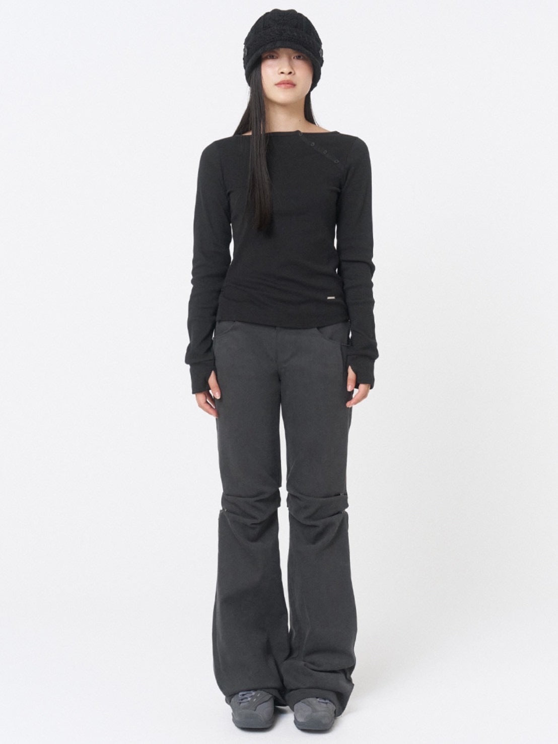 【Miseki seoul】Slash button long sleeves