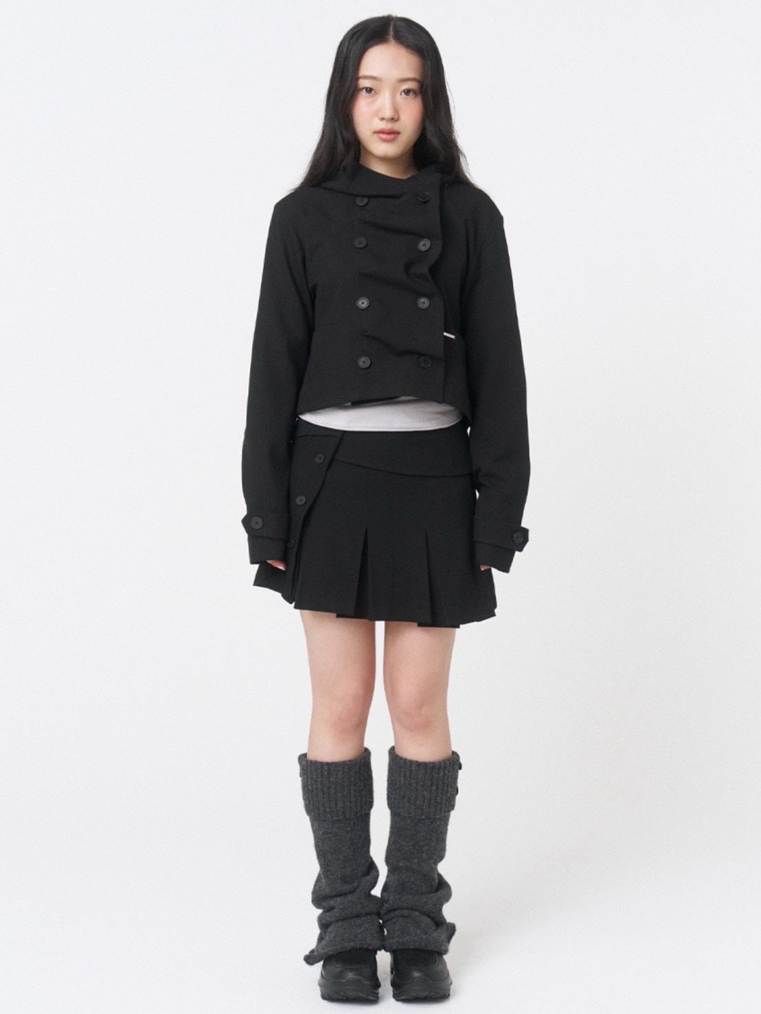 【Miseki seoul】Cowl neck button Jacket