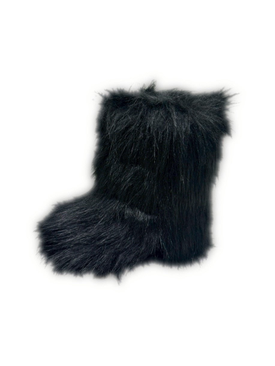 受注制【nmtc +】fur short boots / 【エヌエムティーシープラス】ファーショートブーツ (2color)