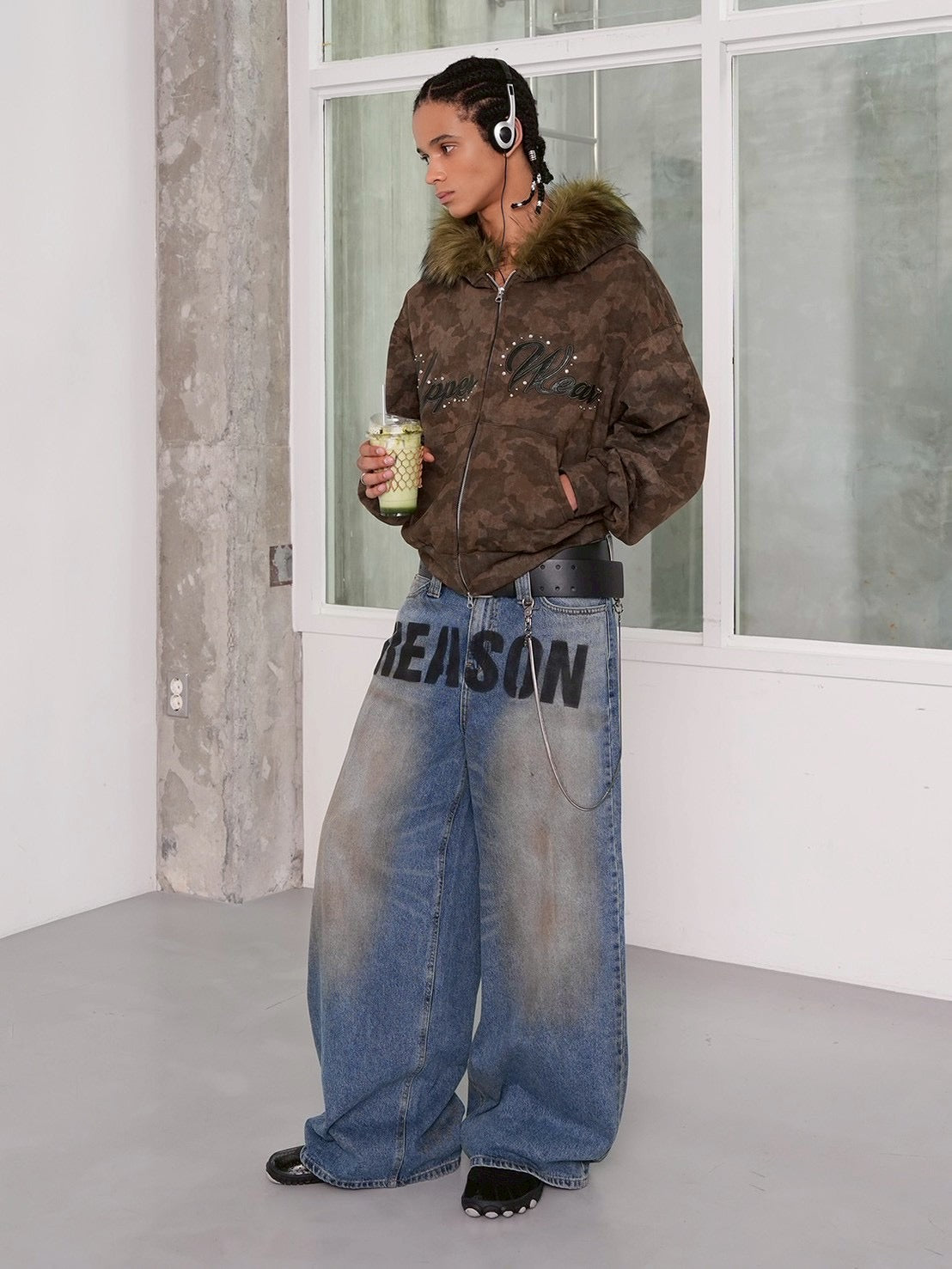 【ESC STUDIO】Upper wear zip-up hoodie