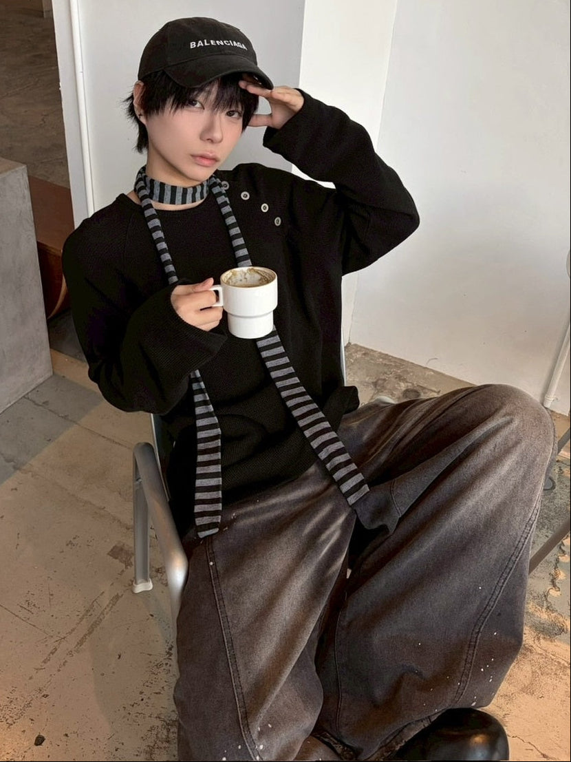 国際配送【LUV CODE】stripe scarf