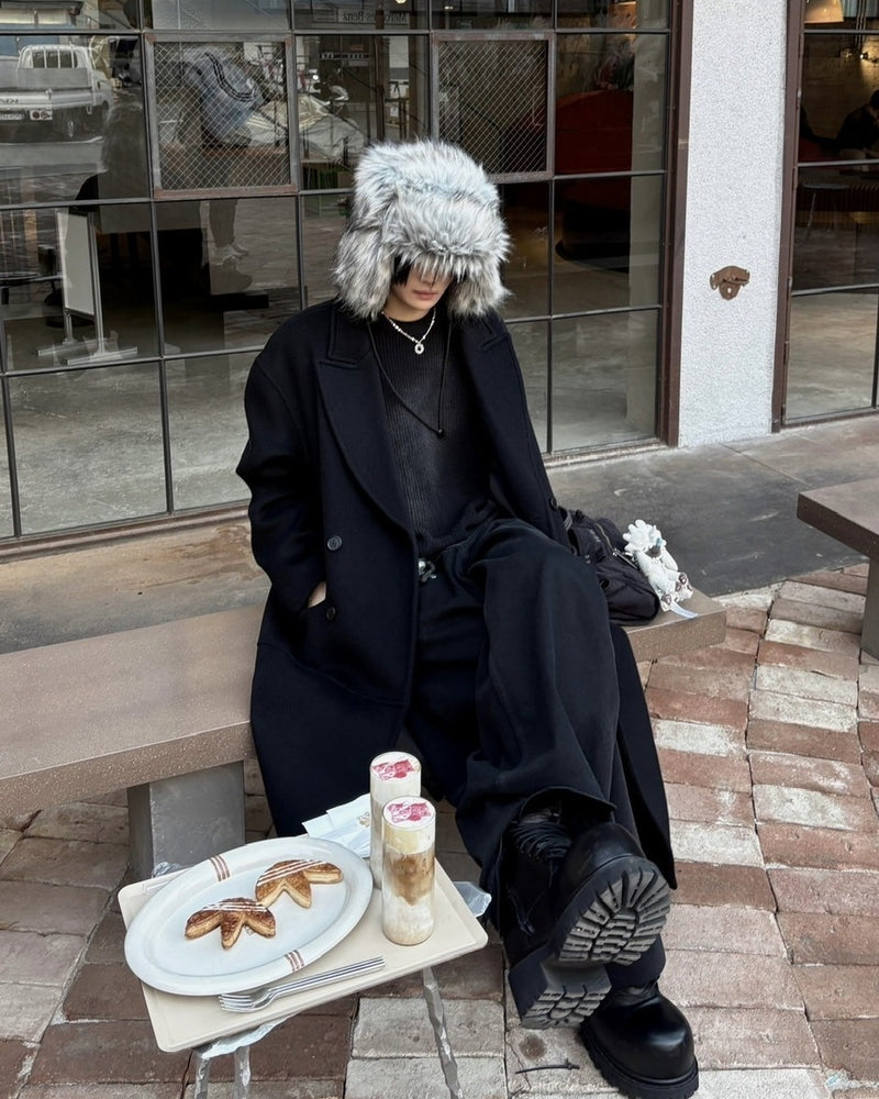 【youll】giant fur flight cap (2color)