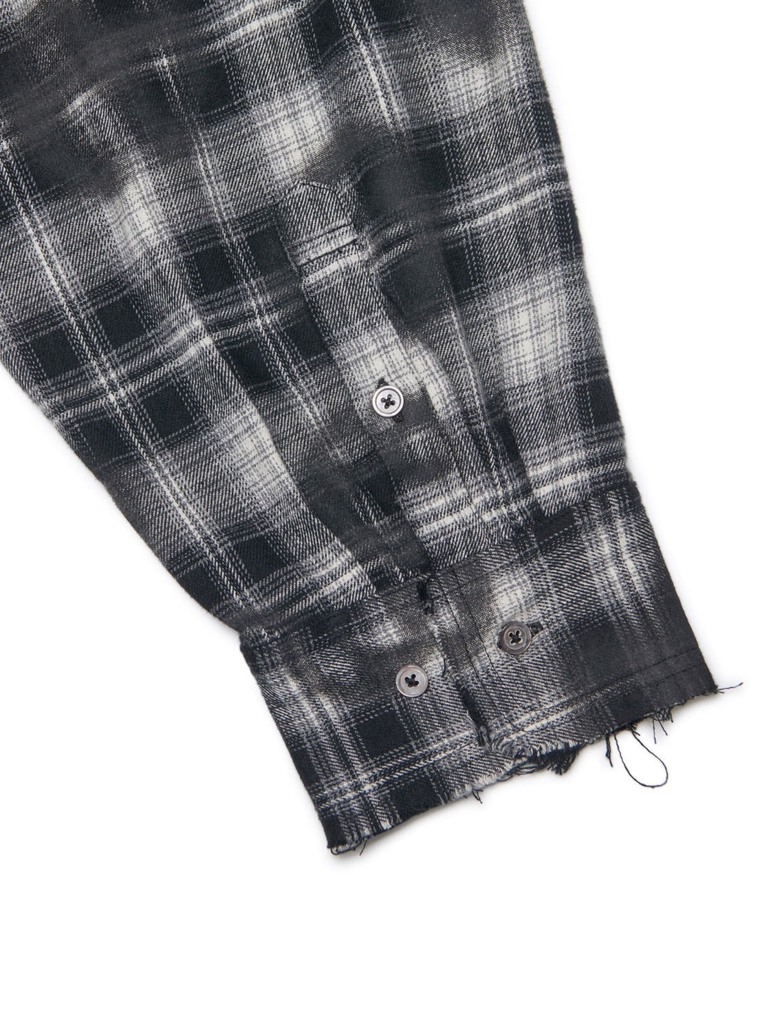 【AAPE X NOMANUAL】AAPE X NOMANUAL SPRAYED SYMBOL CHECK SHIRT