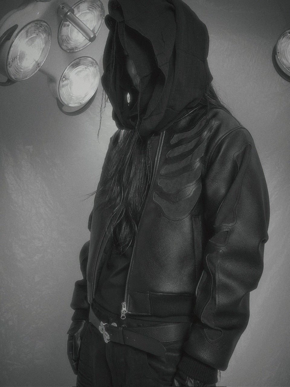 【SURGERY】surgery bone cutting varsity jacket / 【サージェリー】サージェリーボーンカッティングバーシティジャケット