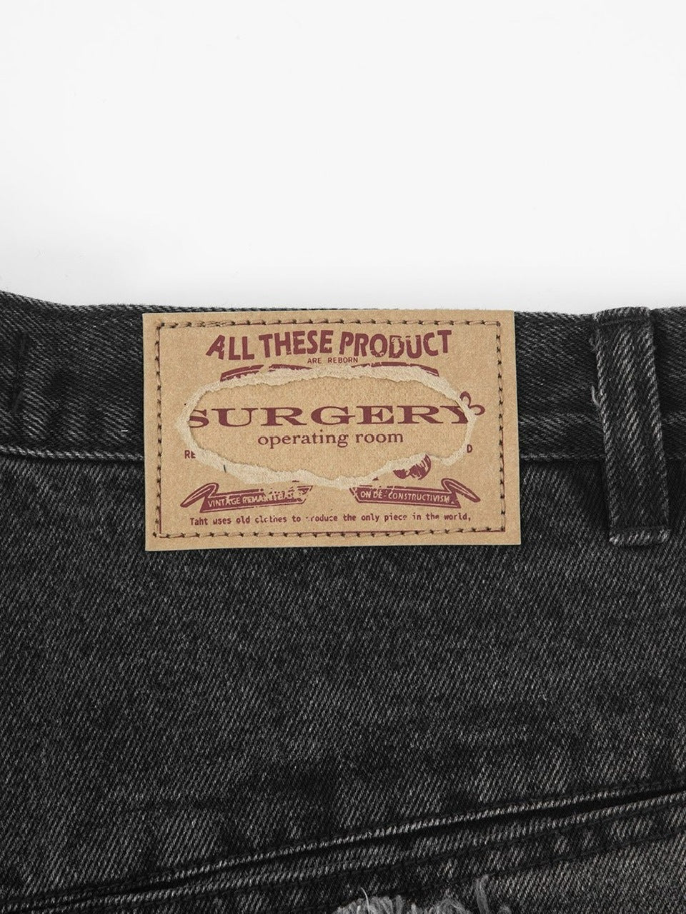 【SURGERY】surgery bone cutting denim wide pants / 【サージェリー】サージェリー ボーン カッティング デニム ワイド パンツ