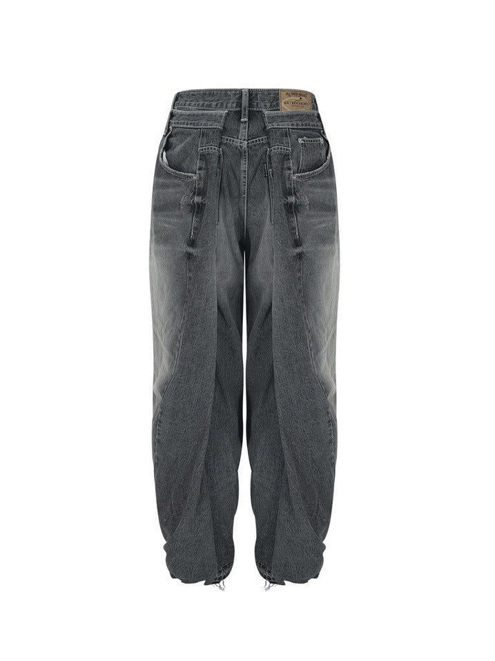 【SURGERY】surgery double folding over wide baggy jeans ver.2 / 【サージェリー】サージェリーダブルフォールディングオーバーワイドバギージーンズ バージョン.2