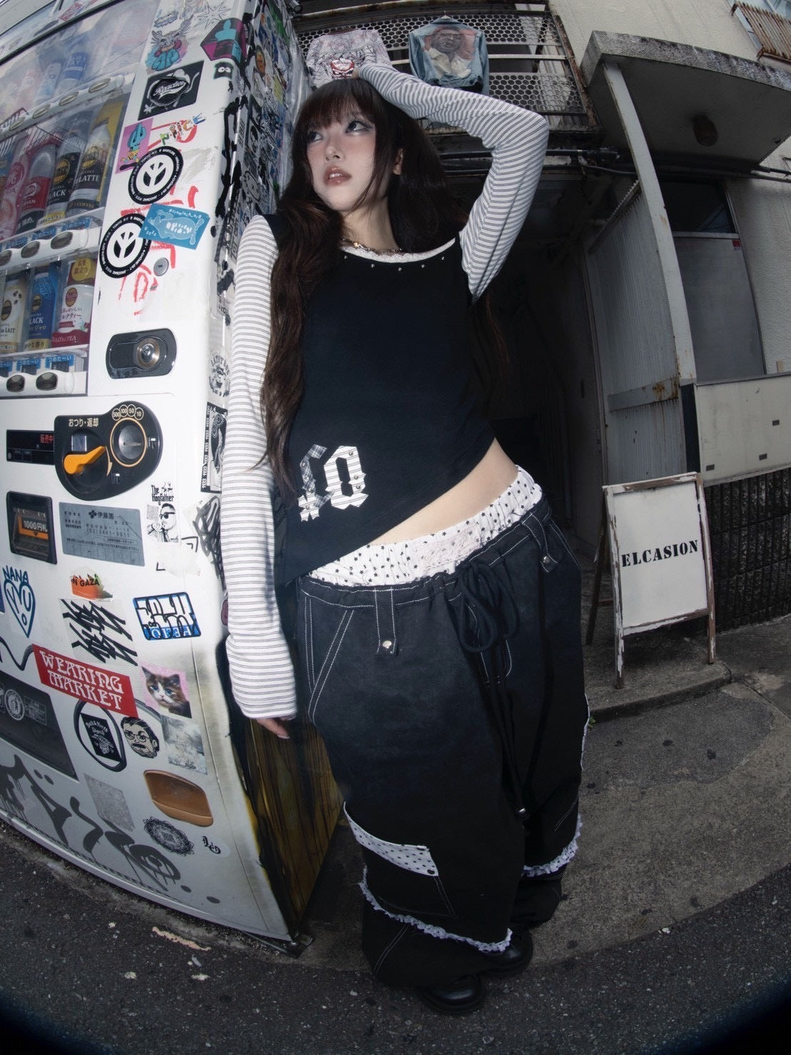 1/2 20:00発売【CHERRYQUIRI】CQ patch stud one shoulder