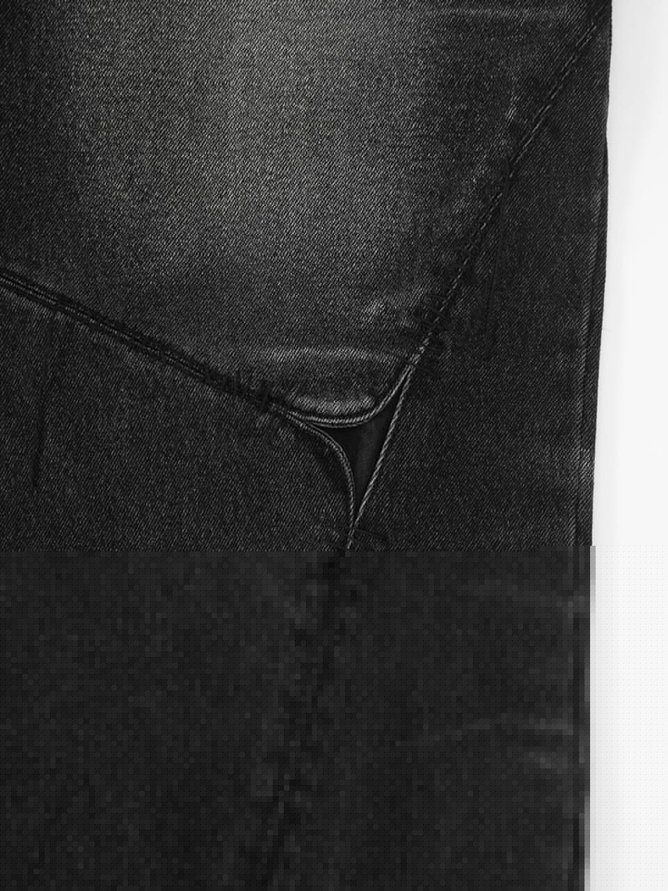 【SURGERY】surgery sutured wide denim pants