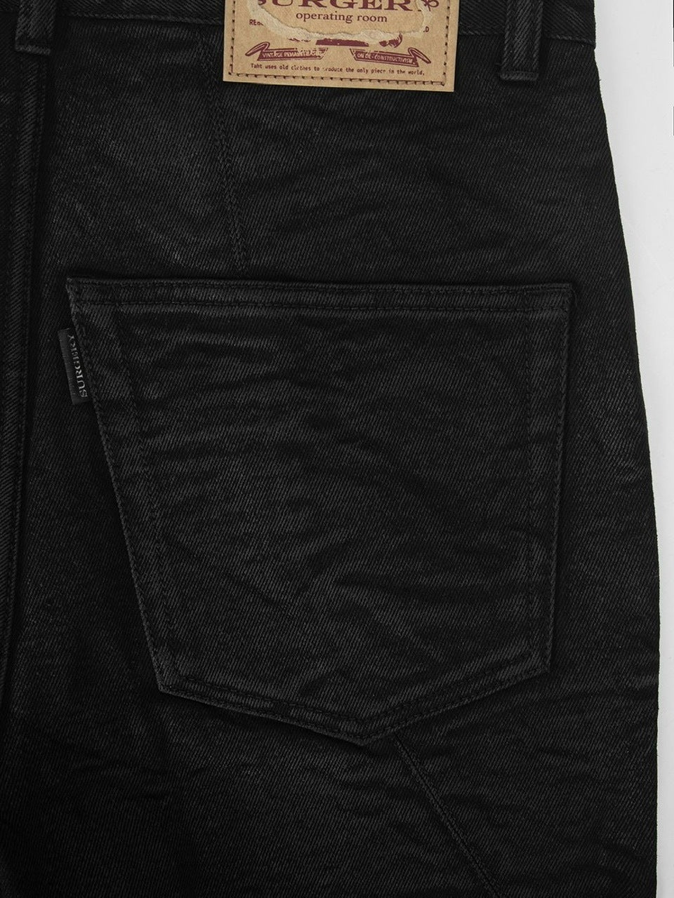 【SURGERY】surgery sutured boot-cut burnished pants