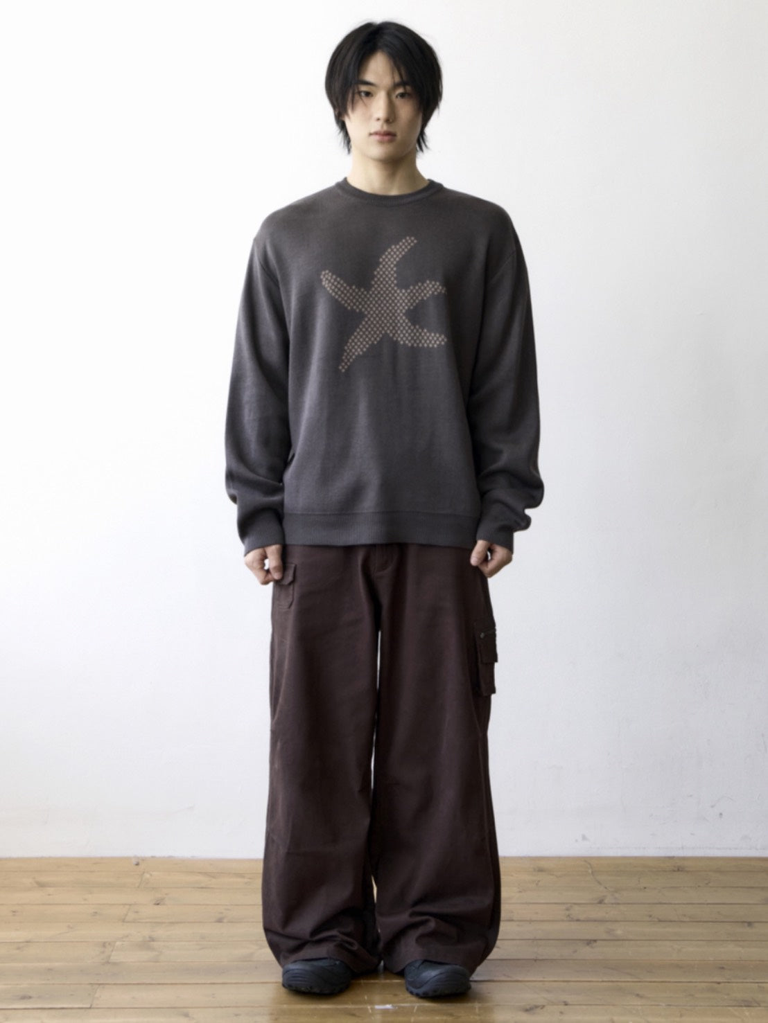 【THECOLDESTMOMENT】TCM starfish logo knit