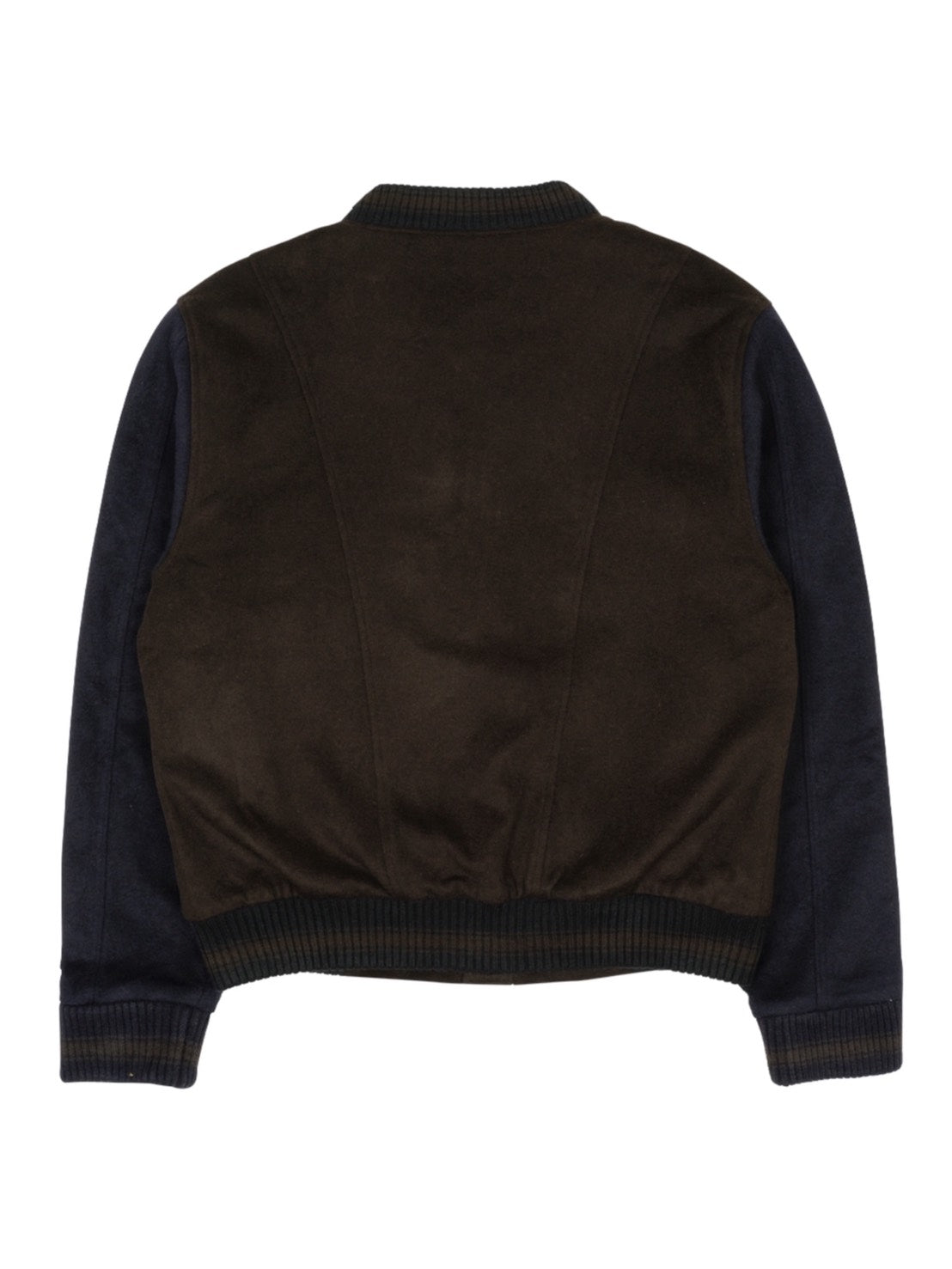 【THECOLDESTMOMENT】TCM mini logo varsity jacket