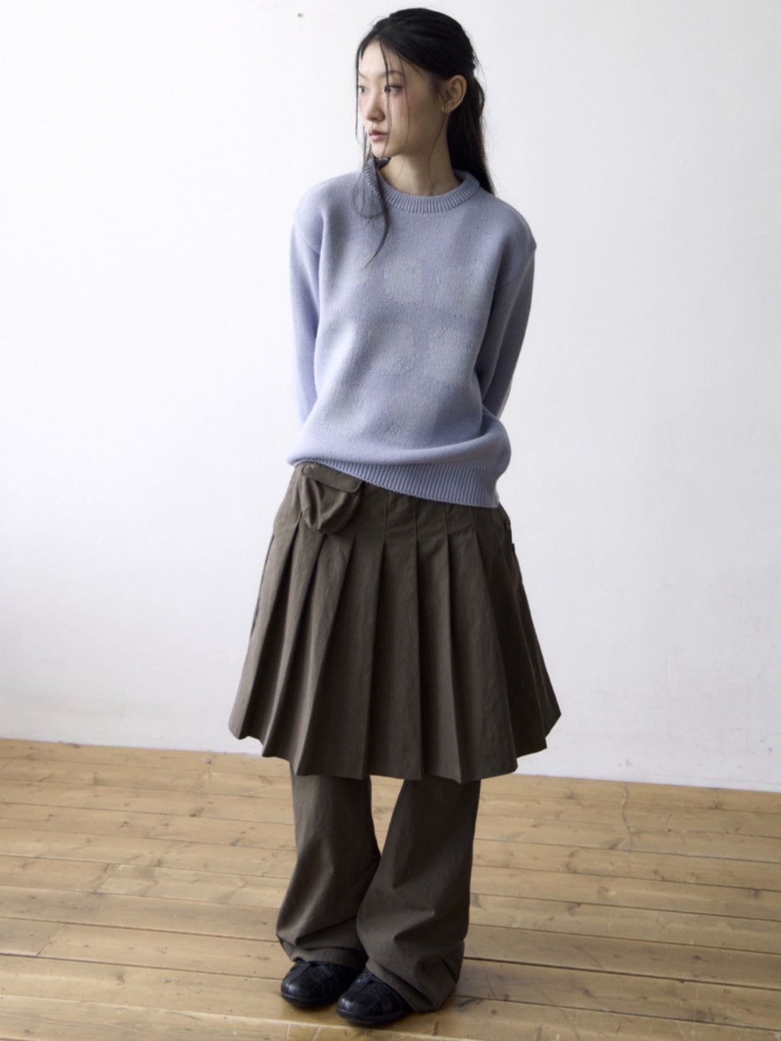 【THECOLDESTMOMENT】TCM typing logo knit
