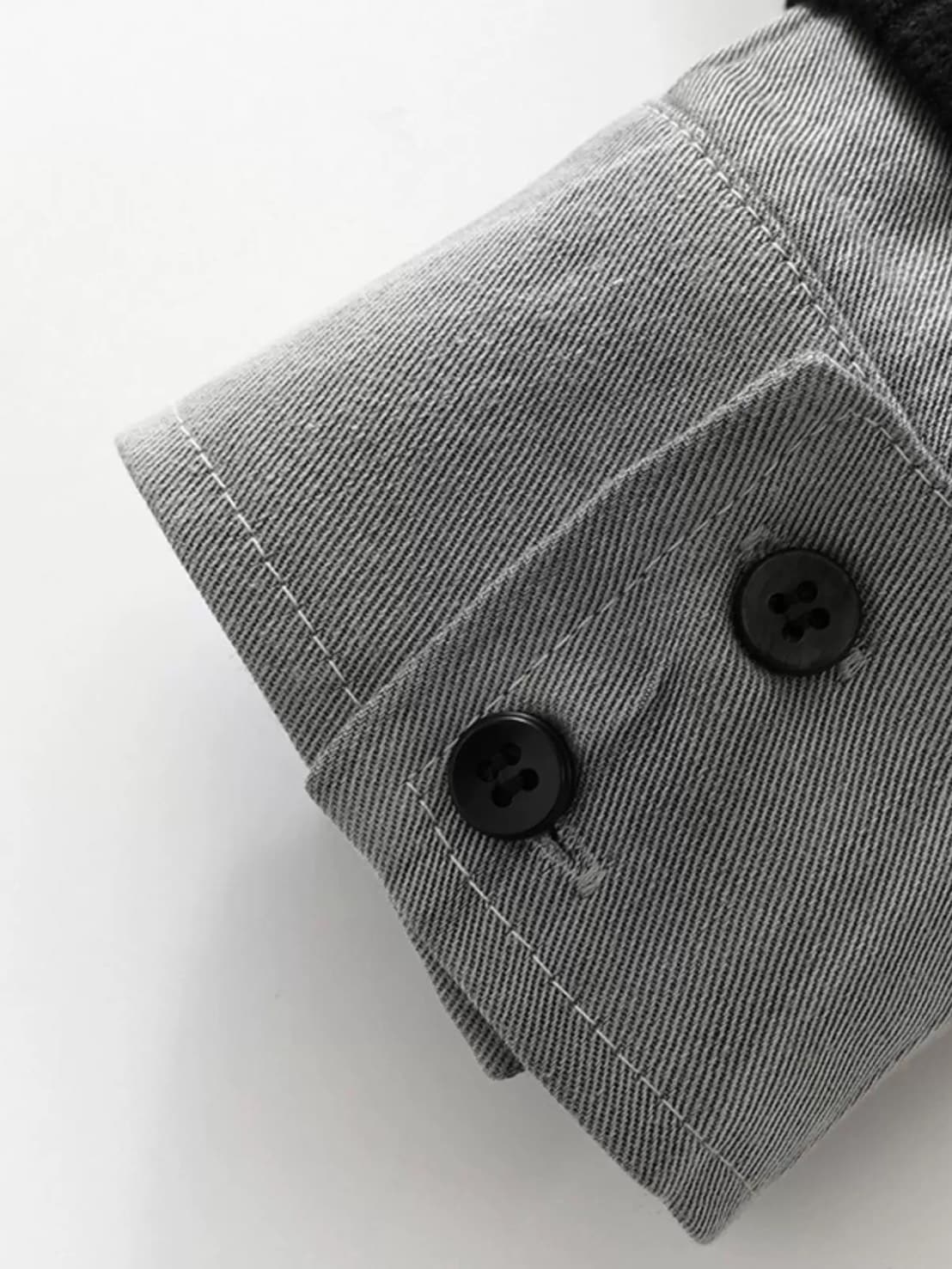 【Cest Nous】Two-in-One Shirt / 【セヌー】カーディガンセットレイヤードシャツ