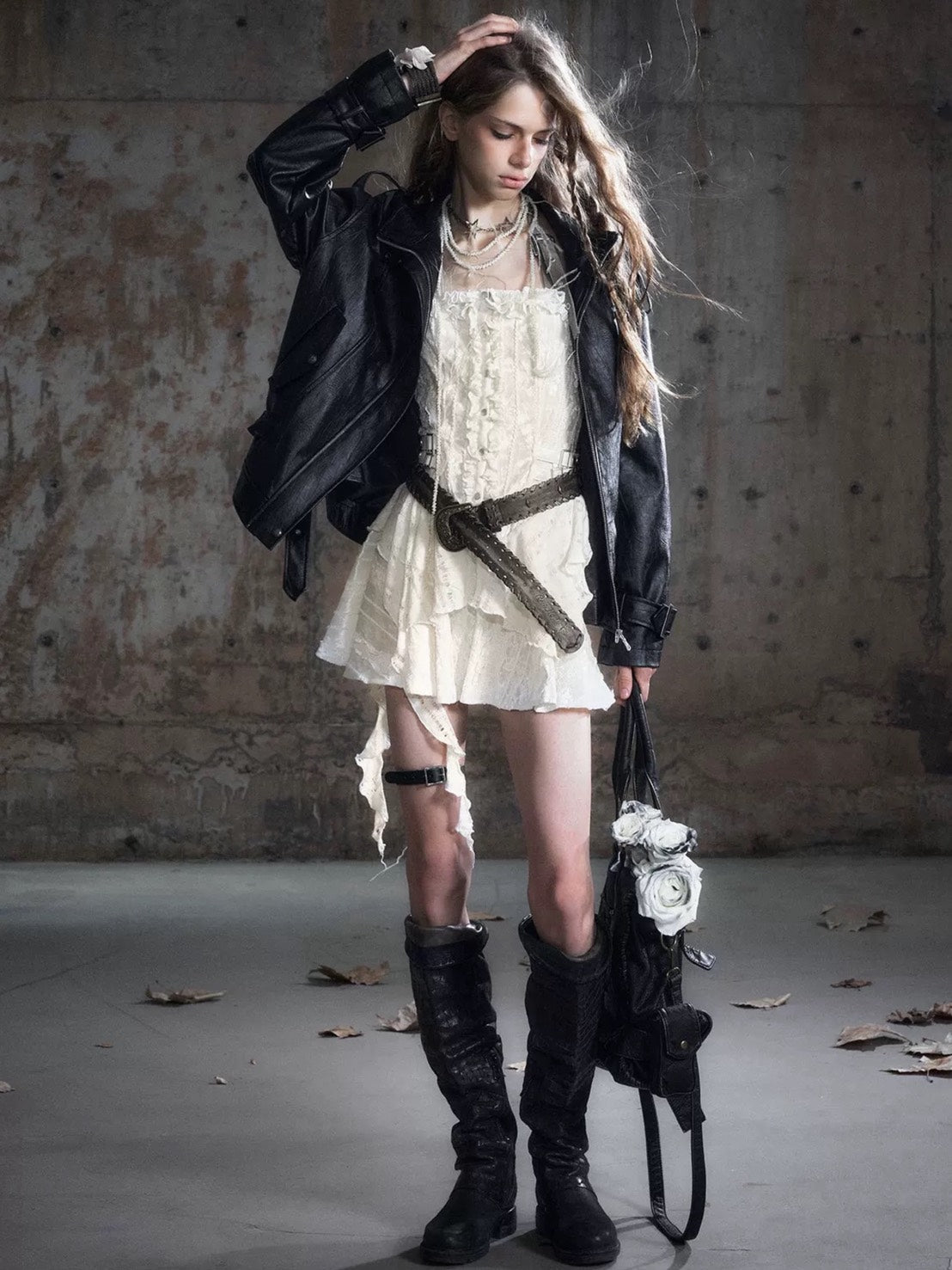 【Cest Nous】Vintage Lace-up Belt / 【セヌー】ビンテージレースアップベルト