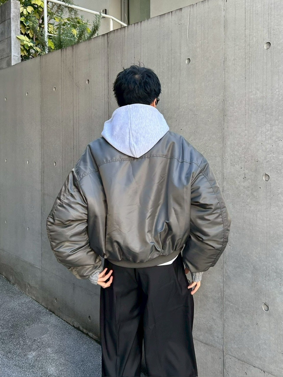 東京店WEB限定受注制【Chikashitsu +】cropped ma-1 jacket / 【チカシツプラス】クロップドエムエーワンジャケット (2color)