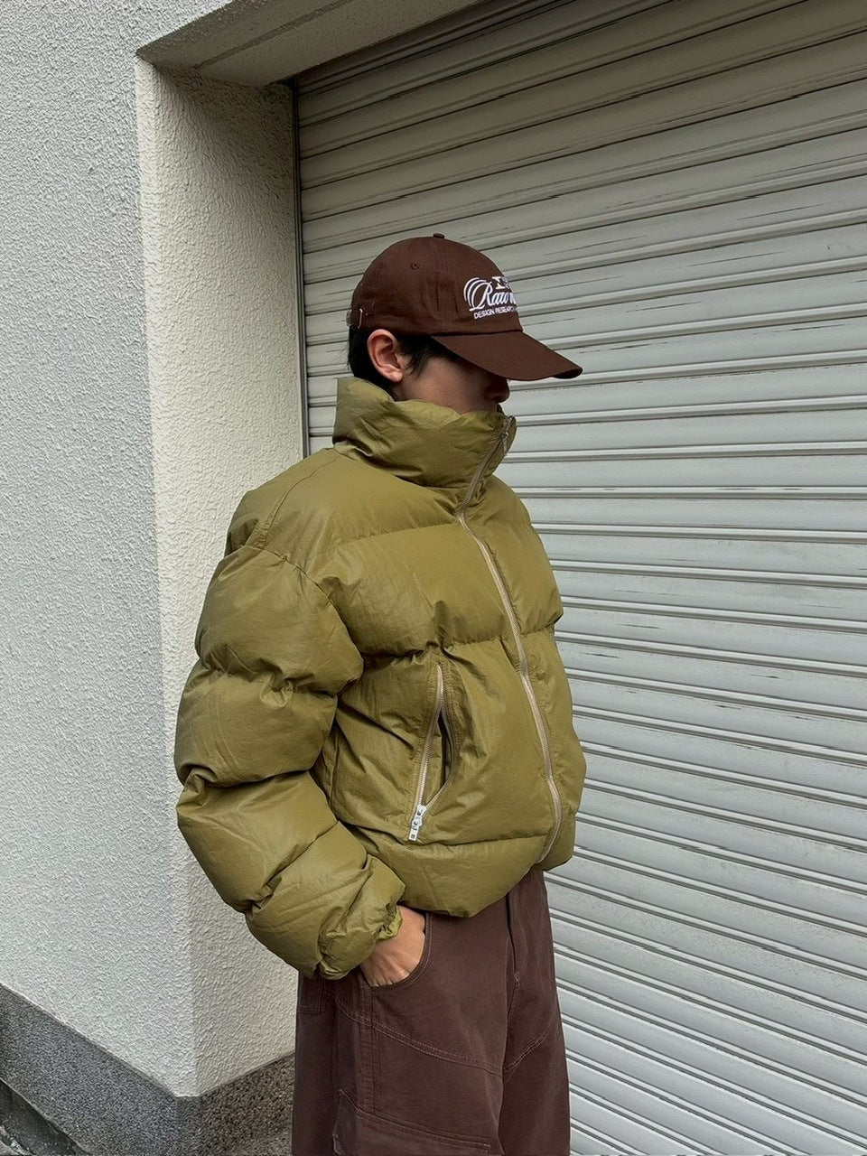 受注制【Chikashitsu +】cropped puffer jacket / 【チカシツプラス】クロップドパファージャケット (3color)