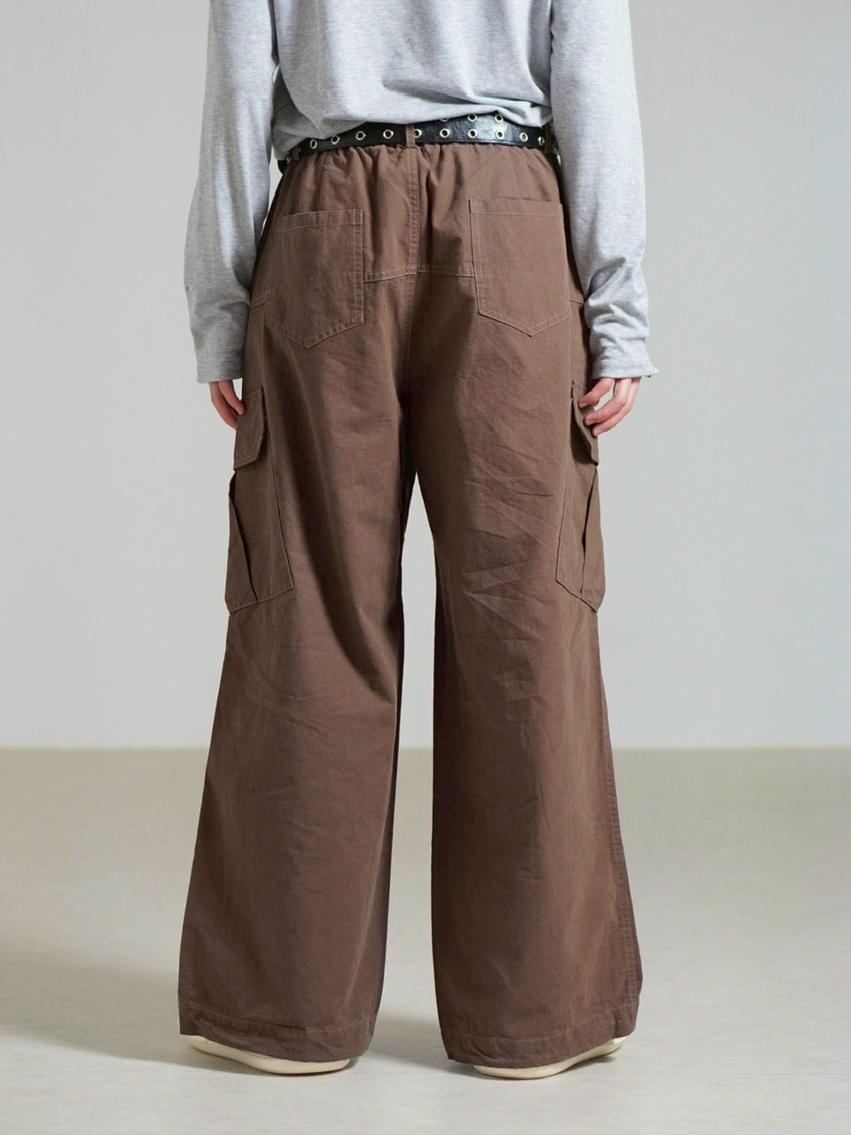 受注制【Chikashitsu +】rib cotton curve cargo pants / 【チカシツプラス】リブコットンカーブカーゴパンツ (3color)