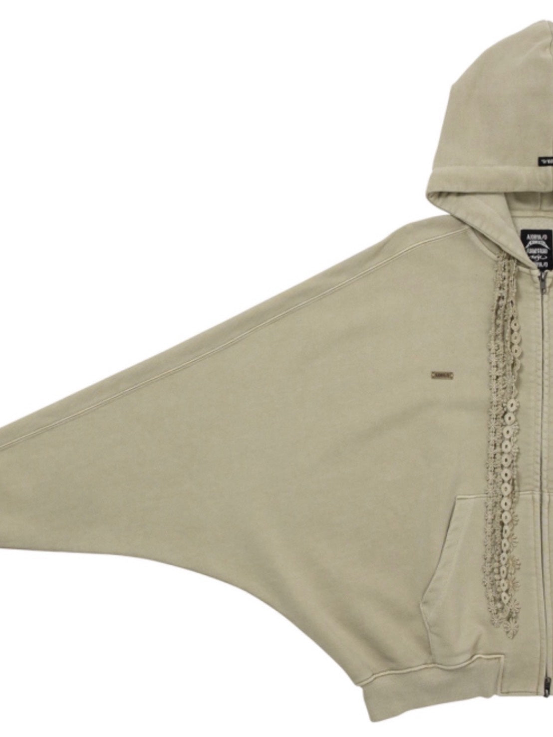 着画、物撮りまだ【AJOBYAJO】Laced Multi-Drawstring Zip-Up Hoodie