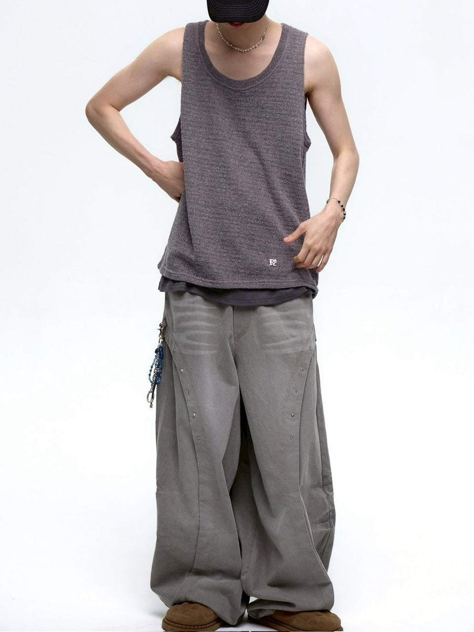 【RSSC】CURVED INCISION BALLOON DENIM PANTS