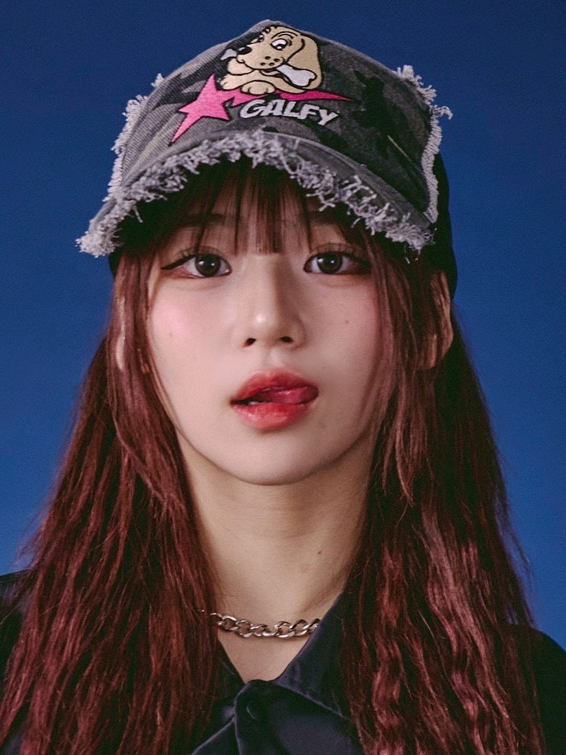 【GALFY】星のわんちゃんボロボロCAP / 【ガルフィー】星のわんちゃんボロボロCAP