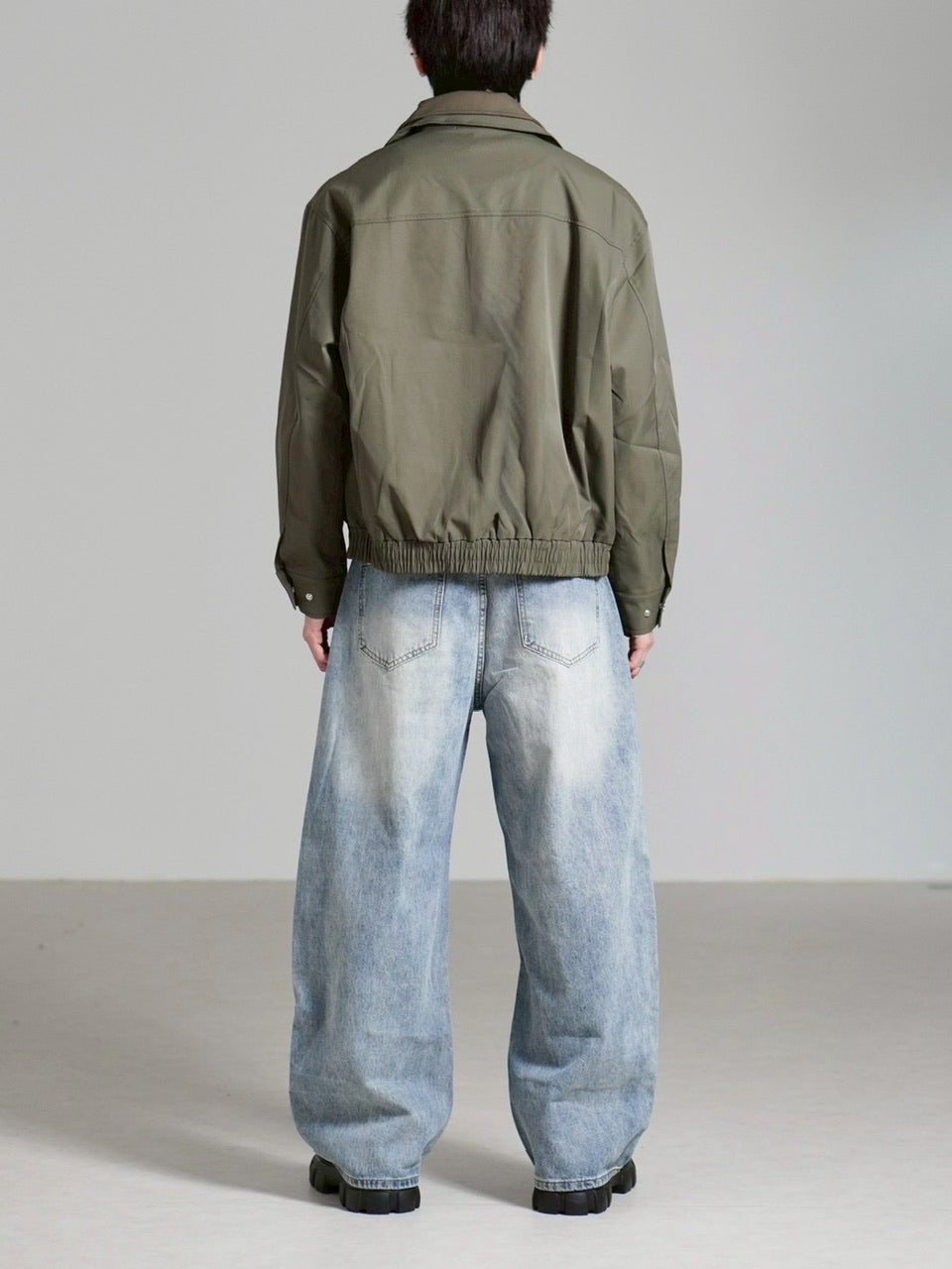 受注制【Chikashitsu +】brush wide leg denim pants / 【チカシツプラス】ブラッシュワイドデニムパンツ (3color)