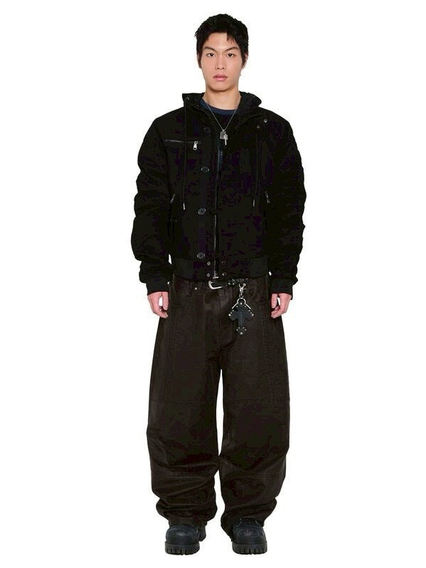 AAKAM】Button Placket Cotton Ma-1 Jacket – PRESSING WEB SHOP