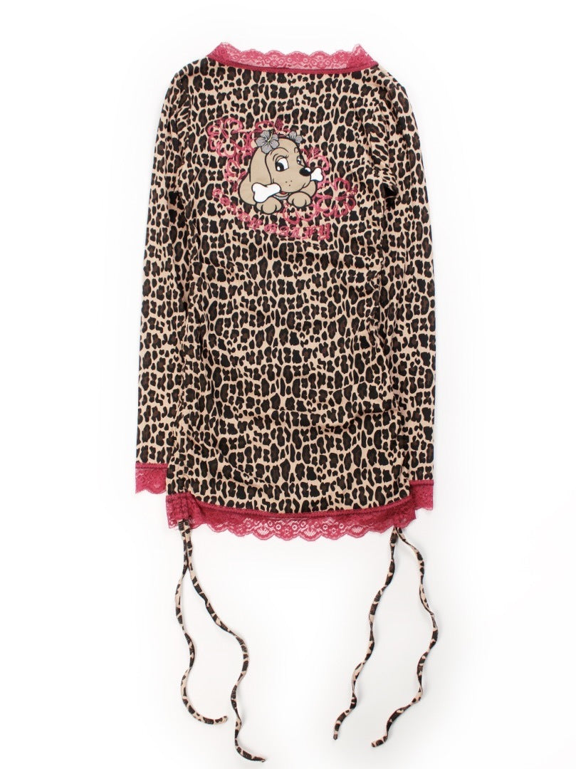 【GALFY】ギラギャル2WAYワンピ / 【ガルフィー】2wayレオパードリボンワンピース