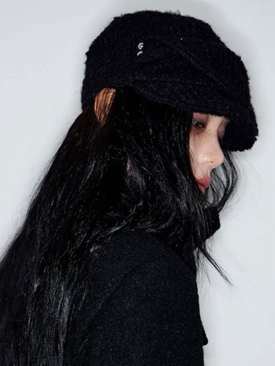 【NOT KNOWING】Buckle Bellboy Cap