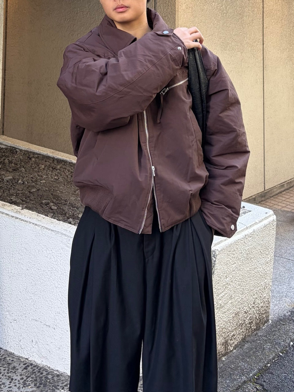 東京店WEB限定受注制【Chikashitsu +】biker short jacket / 【チカシツプラス】バイカーショートジャケット (3color)