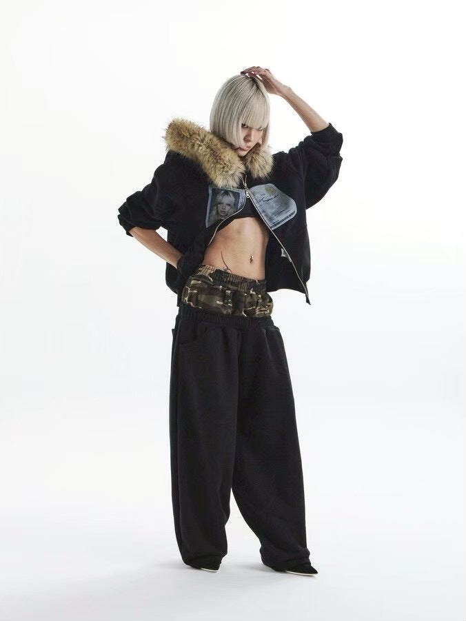 【KAIYA】id card hooded zip-up