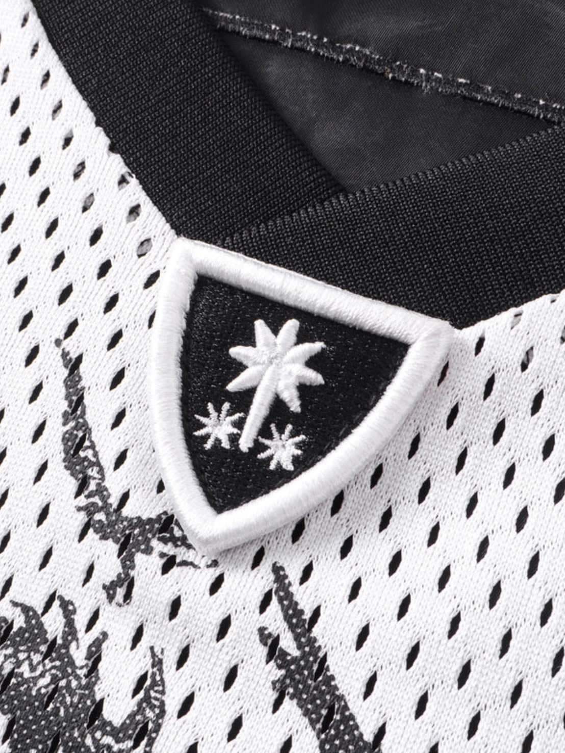 【The Boy Has No Patience】 TBHNP LUMINOUS DAWN SWORDSHIELD SPECTER PRINTED RUGBY L/S TEE / 【ザボーイハズノーペーシェンス】フロントプリントラグビー長袖Tシャツ