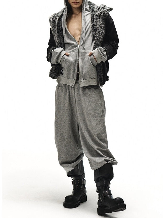 【BLACK PURPLE】 Crease Wide Boots