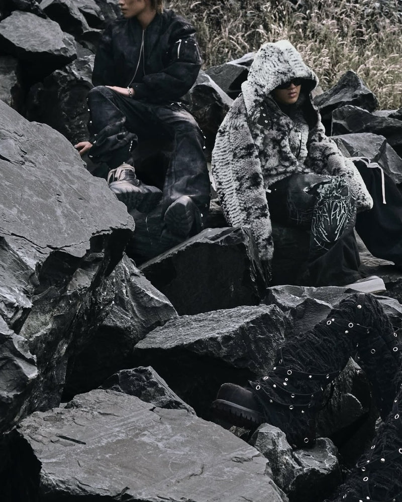 2/28 20:00発売【UNIZ】Black Coating Bomber Jacket / 【ユニズ】コーティングボンバージャケット