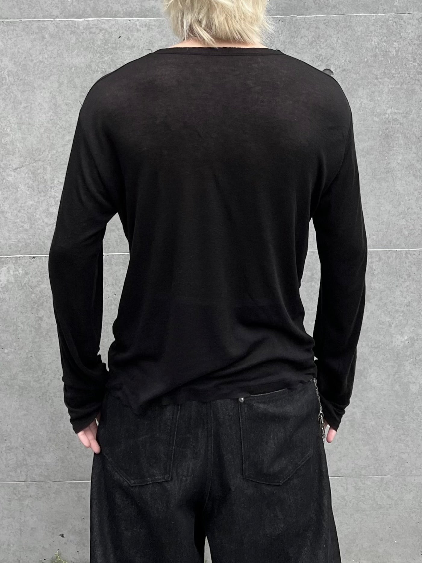 大阪店WEB限定受注制【Chikashitsu + 】wool inner t-shirt (3color)