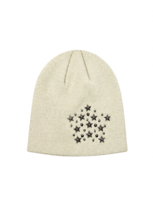 受注制【Never mind the XU】star studs beanie (3color)