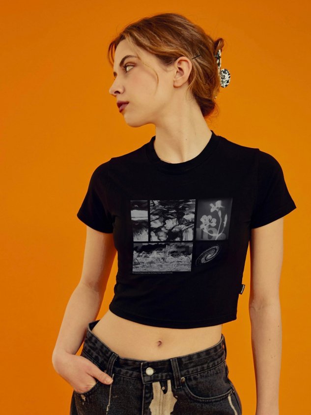 【FANCY CLUB】PETRICHOR CROP TEE