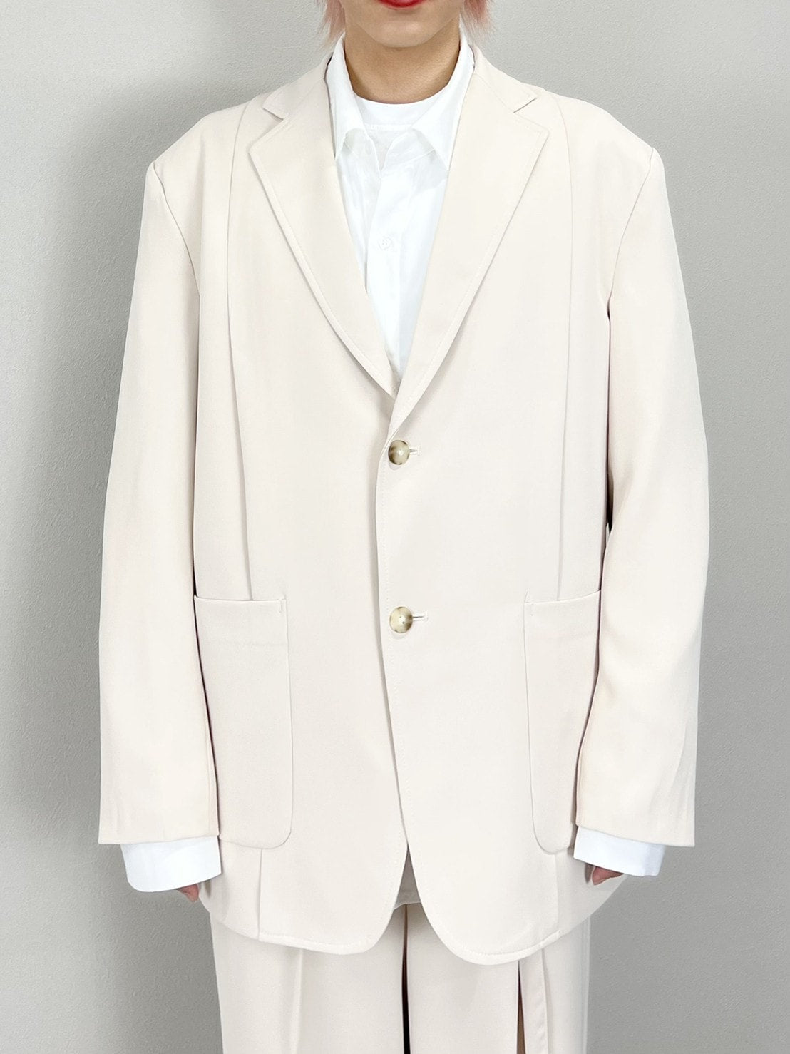 受注制【Chikashitsu +】set up design jacket (2color)