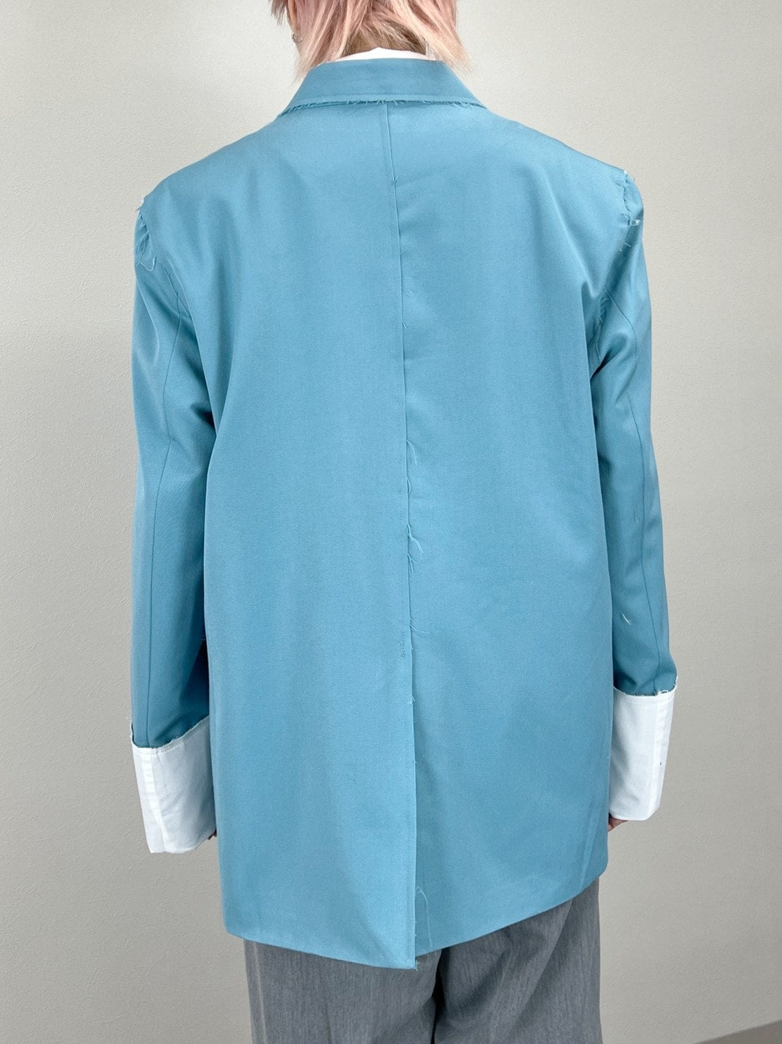 受注制【Chikashitsu +】bi-color double jacket (2color)