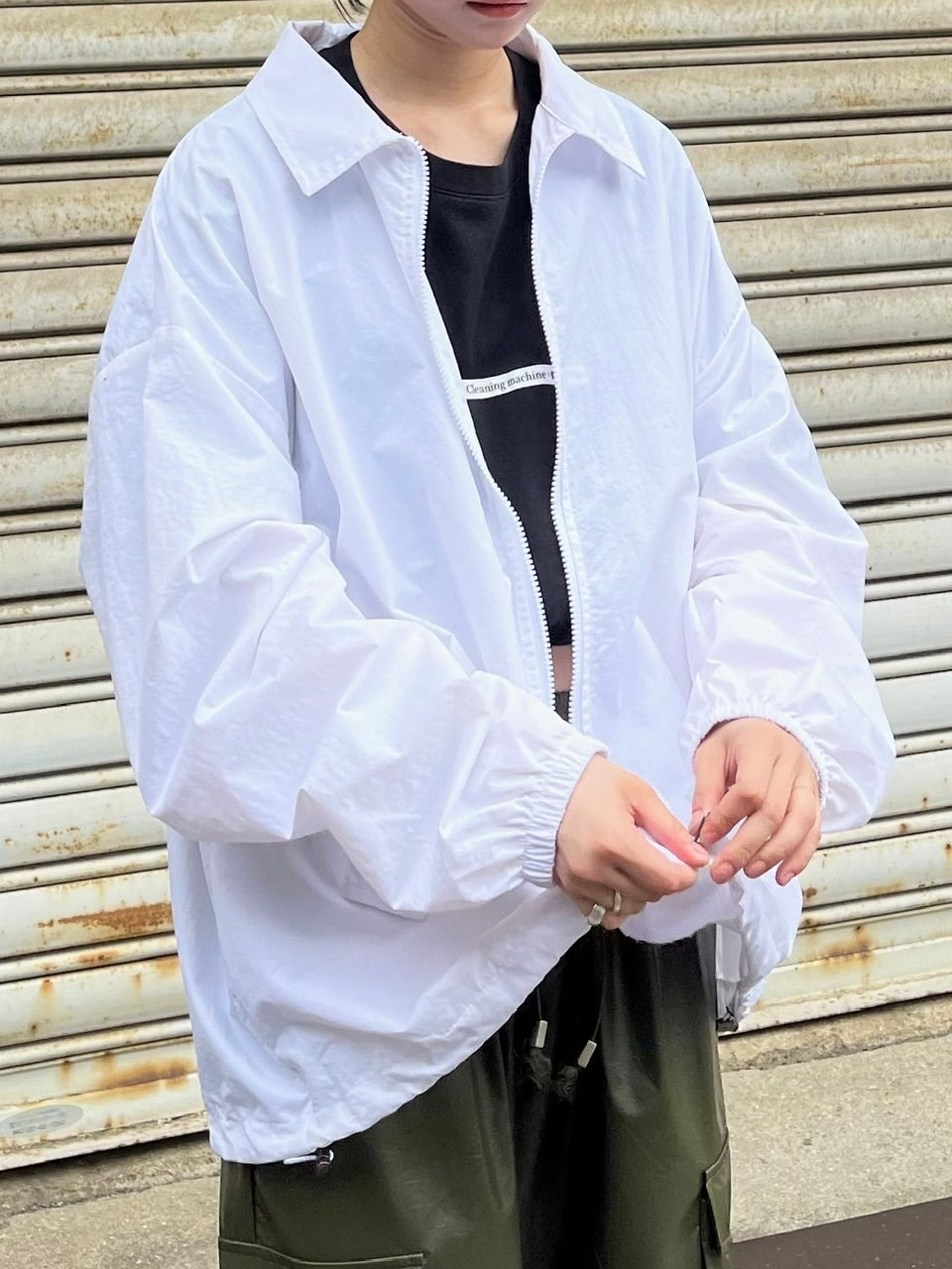 受注制【Chikashitsu +】nylon blouson (4color)