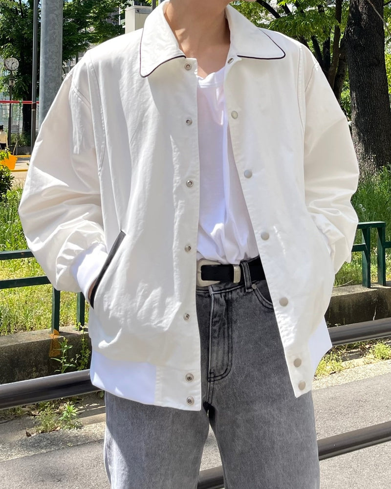 受注制【Chikashitsu +】spring varsity jacket (2color)