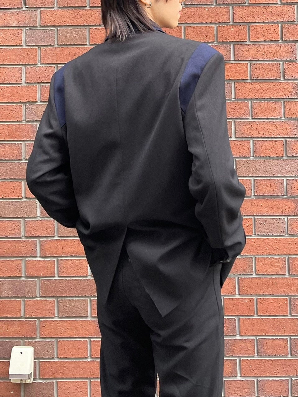 受注制【Chikashitsu +】set up varsity design jacket (2color)